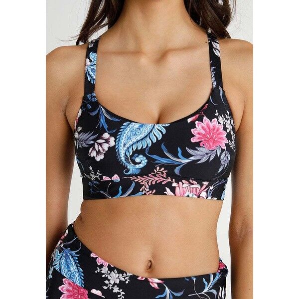 Seafolly WATER GARDEN CROP Góra od bikini black S1981J040