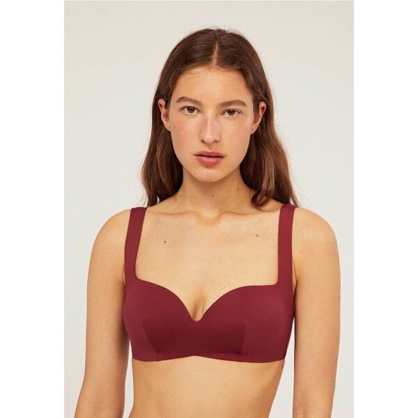 OYSHO MIT HERZFÖRMIGEM AUSSCHNITT Góra od bikini bordeaux OY181J04Z