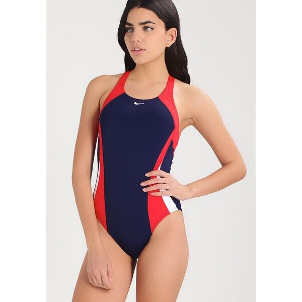 Nike Performance FASTBACK TANK Kostium kąpielowy red/navy N1281D00C