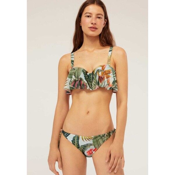 OYSHO JUNGLE Dół od bikini green OY181I08D