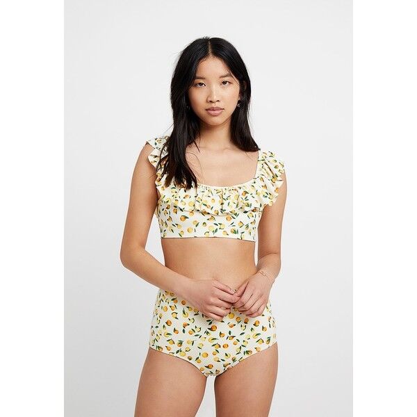 Monki FRILL SET Bikini yellow MOQ81L003
