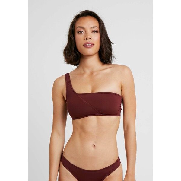 Seafolly ACTIVE ONE SHOULDER BANDEAU Góra od bikini plum S1981J03U