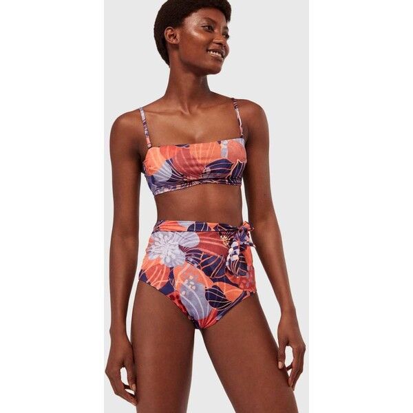OYSHO MIT ABSTRAKTEM BLUMENPRINT Góra od bikini multi-coloured OY181J04C