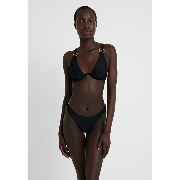 Missguided RING DETAIL TRIANGLE EXCLUSIVE Bikini black M0Q81L01E