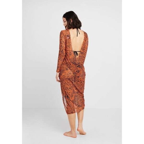 Topshop ANIMAL MAXI Akcesoria plażowe tan TP781H00S