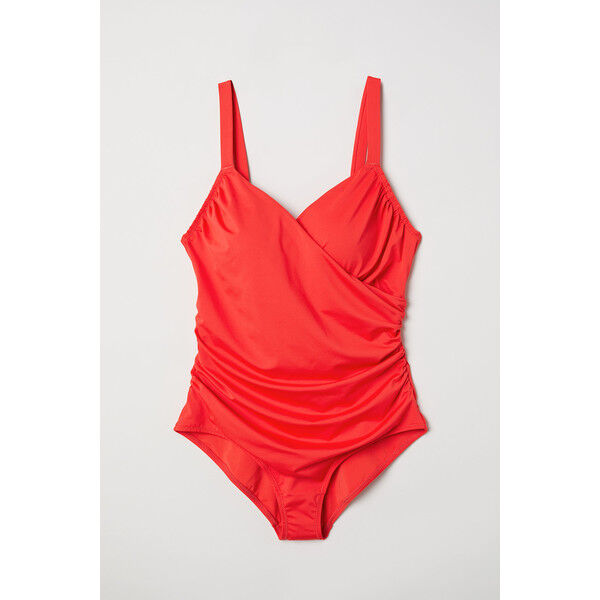 H&M H&M+ Kostium kąpielowy 0551379008 Jaskrawoczerwony