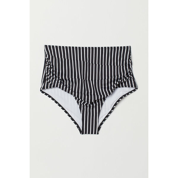 H&M H&M+ Dół od kostiumu 0640542001 Czarny/Białe paski