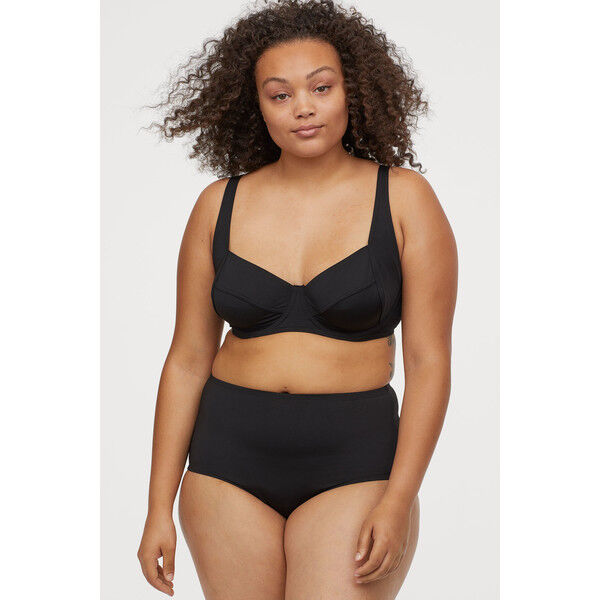 H&M H&M+ Góra od kostiumu 0746330003 Czarny