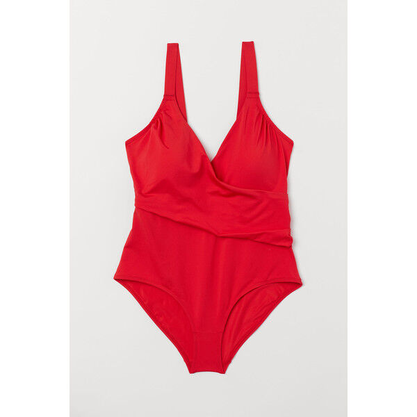 H&M H&M+ Kostium kąpielowy 0710766004 Czerwony