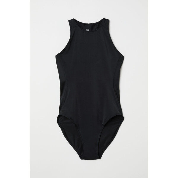 H&M Sportowy kostium kąpielowy 0666656001 Czarny