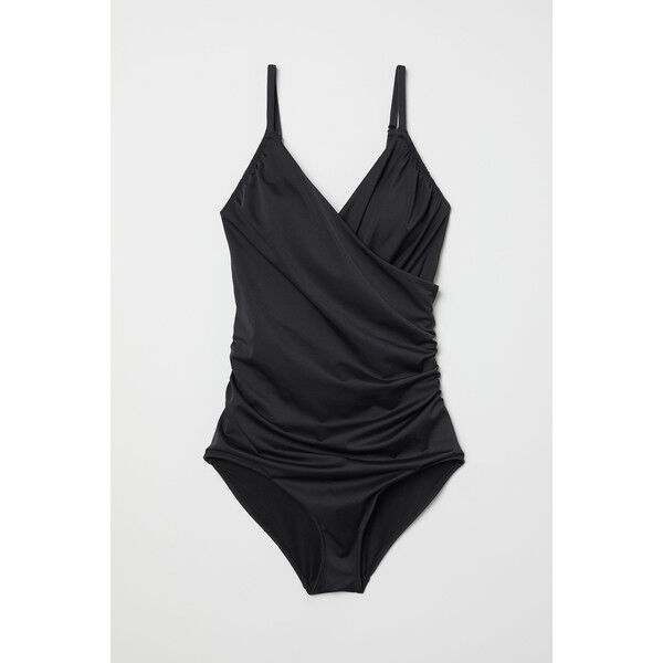 H&M Modelujący kostium kąpielowy 0188183002 Czarny