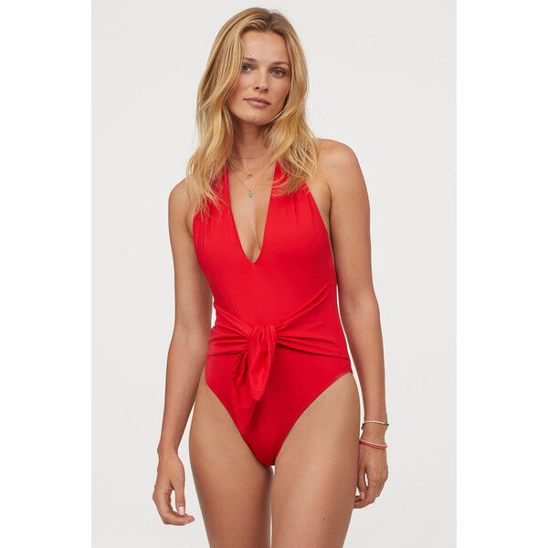 H&M Kostium kąpielowy 0787853005 Czerwony