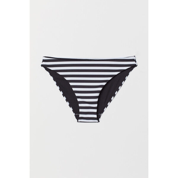 H&M Dół od kostiumu 0701079002 Czarny/Paski