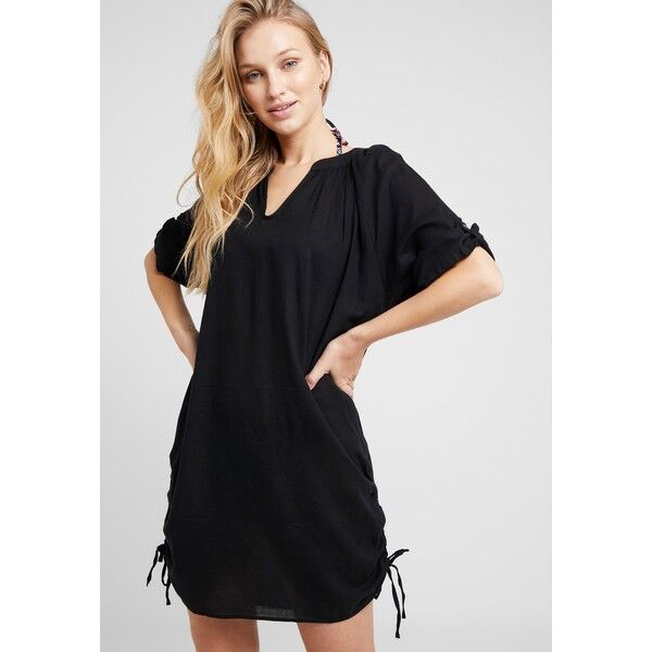 Seafolly BEACH TEXTURED COVER UP Akcesoria plażowe black S1981H02M