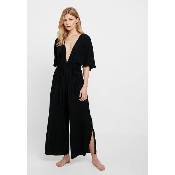Seafolly TIE FRONT JUMPSUIT Akcesoria plażowe black S1981H02B