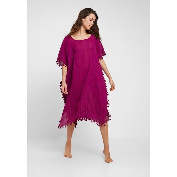 Seafolly MIDI AMNESIA KAFTAN Akcesoria plażowe boysenberry S1981H02D