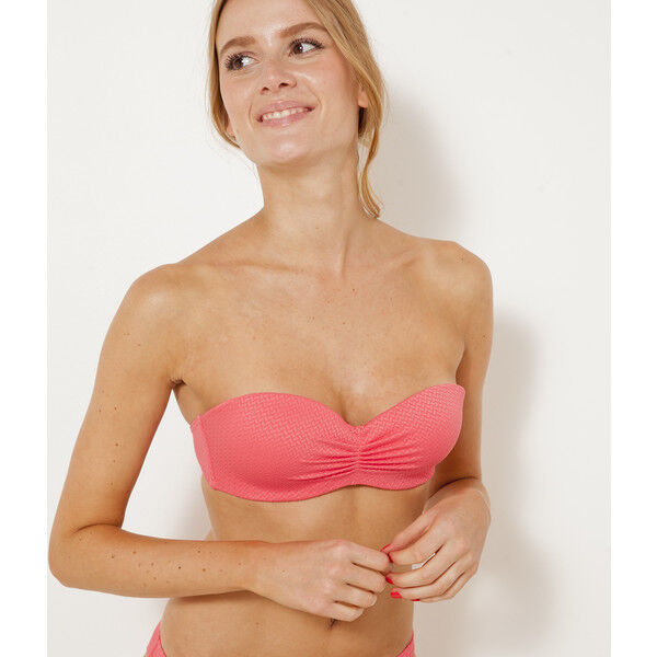 Camaieu Strój kąpielowy - góra bandeau z fiszbinami 516041_2132E18/2132/ATEXTUREBRA