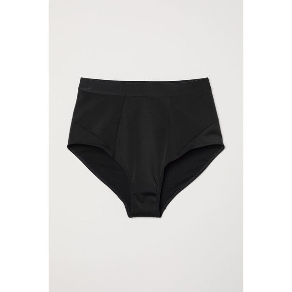 H&M Dół od kostiumu High Waist 0600932001 Czarny