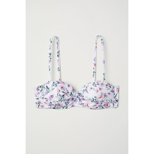 H&M Góra od kostiumu 0589599040 Biały/Kwiaty