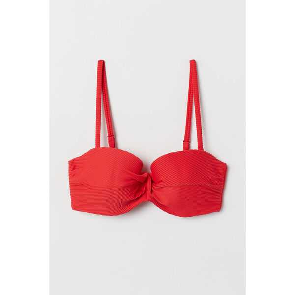 H&M Góra od kostiumu 0589599040 Czerwony/Prążki