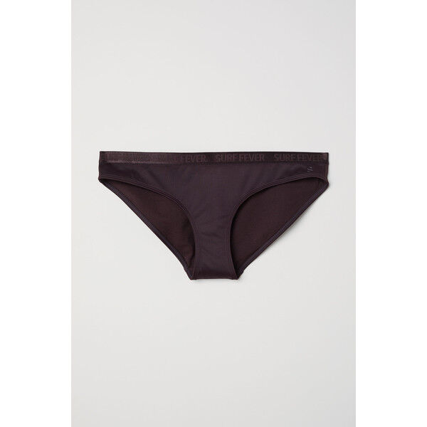 H&M Dół od kostiumu 0576693001 Ciemnośliwkowy