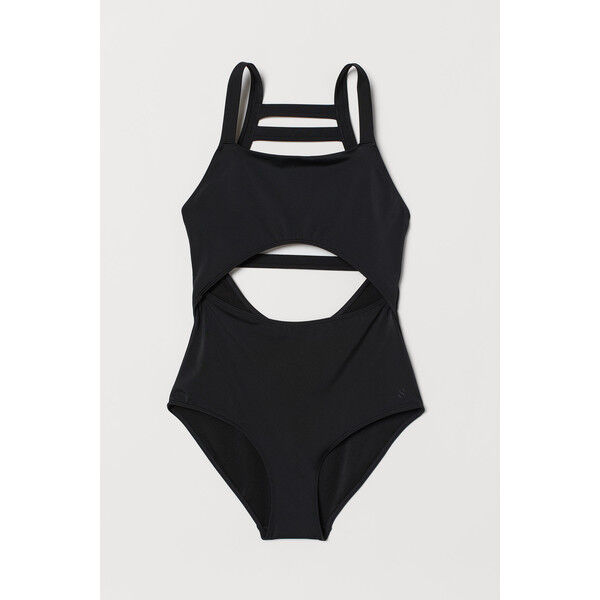 H&M Kostium kąpielowy z wycięciem 0715546002 Czarny