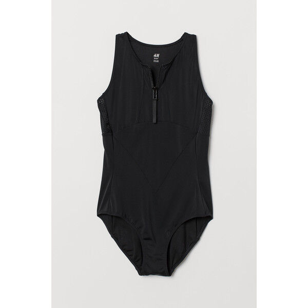 H&M Sportowy kostium kąpielowy 0684008001 Czarny