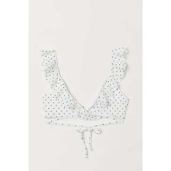 H&M Góra od kostiumu 0722436001 Biały/Kropki