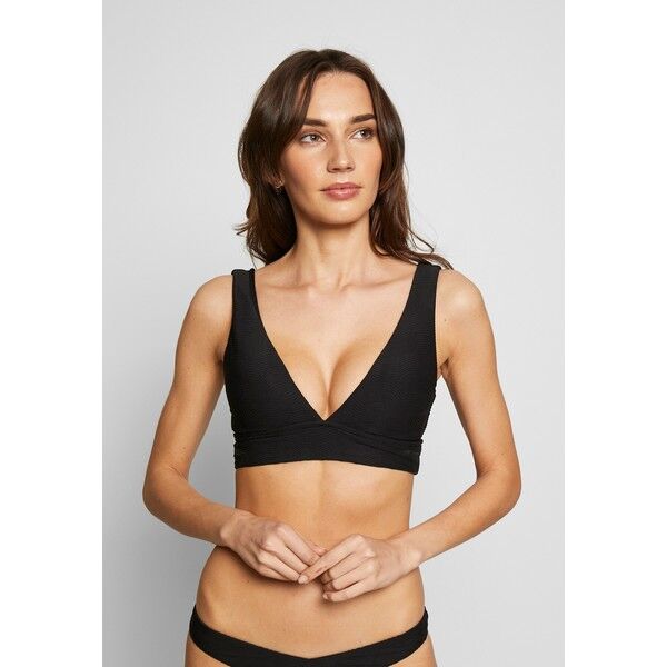 Seafolly CAPRI SEA NECK CROP Góra od bikini black S1981J066