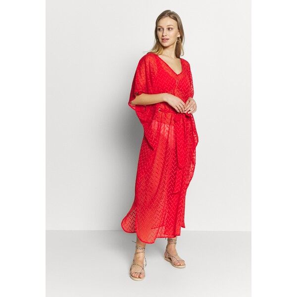 Dorothy Perkins PLAIN TIE FRONT COVER UP Akcesoria plażowe red DP581G00X