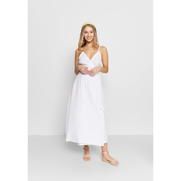 Seafolly BEACH EDIT DOUBLE CLOTH WRAP DRESS Akcesoria plażowe white S1981H02X