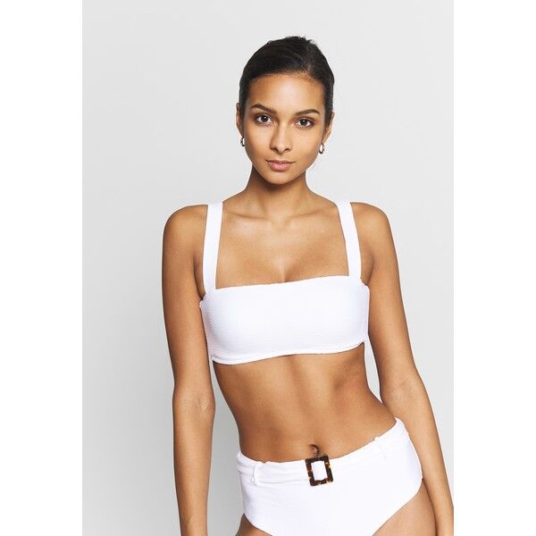 Seafolly CAPRI SEA BANDEAU BRA Góra od bikini white S1981J06B