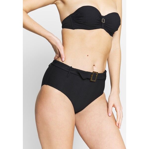 Seafolly CAPRI SEA WIDE SIDE RETRO Dół od bikini black S1981I04M