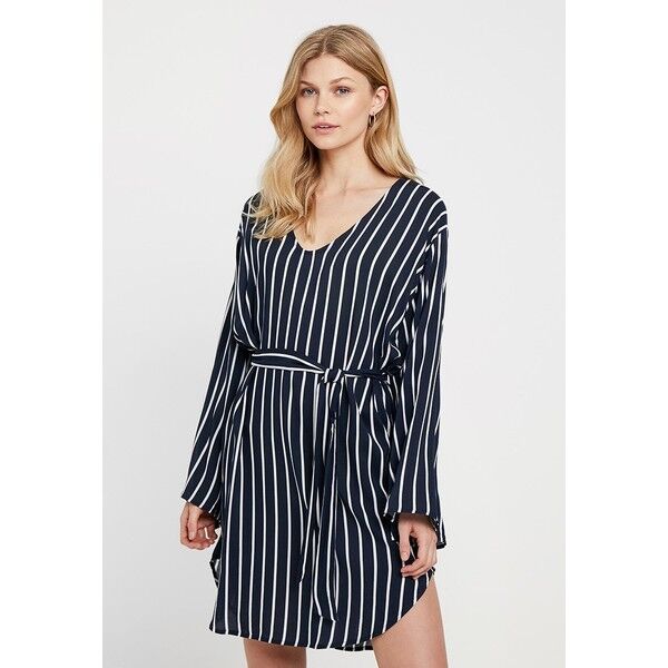 Seafolly STRIPE LONG SLEEVE COVERUP Akcesoria plażowe indigo S1981H02E