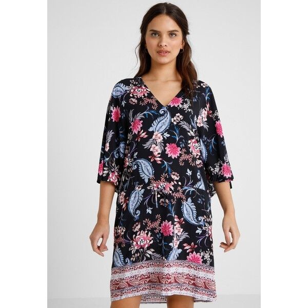 Seafolly WATER GARDEN ANTIQUE BLOOM BORDER KAFTAN Akcesoria plażowe black S1981H01N