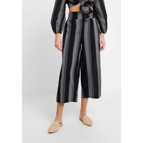 Topshop MONO STRIPE TIE TROUSER Akcesoria plażowe monochrome TP781H019