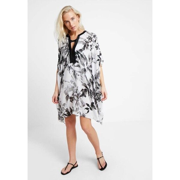 Maryan Mehlhorn NIGHT GARDEN KAFTAN Akcesoria plażowe white/greyscale M4M81H002