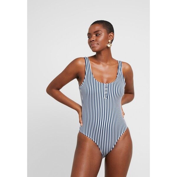 Cotton On Body HENLEY ONE PIECE CHEEKY Kostium kąpielowy blue C1R81G003