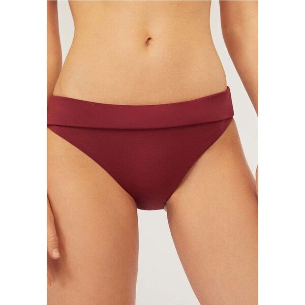 OYSHO Dół od bikini bordeaux OY181I09A