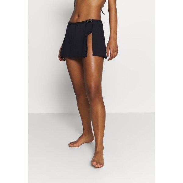 MICHAEL Michael Kors LOGO SOLIDS SKIRT BOTTOM Dół od bikini black MK181H00H