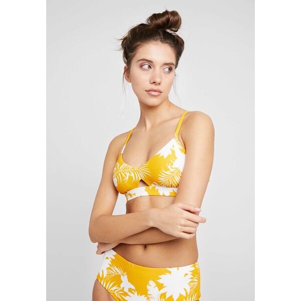 Seafolly WILD TROPICS HYBRID BRALETTE Góra od bikini saffron S1981J06G