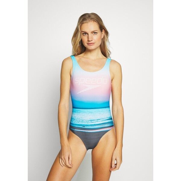 Speedo Kostium kąpielowy blue/light blue/pink 1SP81G035