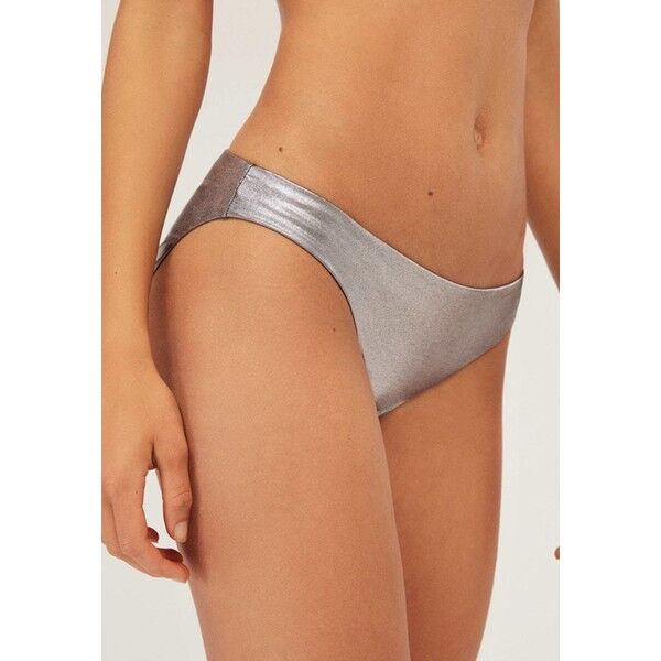 OYSHO Dół od bikini silver OY181R0JF