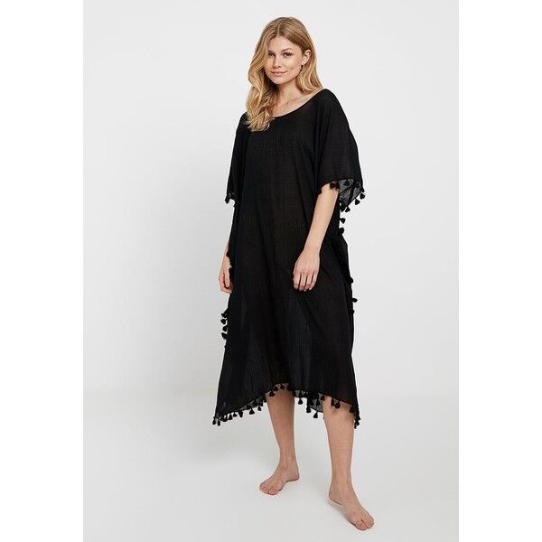 Seafolly MIDI AMNESIA KAFTAN Akcesoria plażowe black S1981H02D