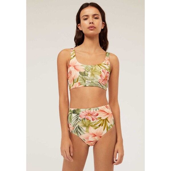 OYSHO HIGH RISE TROPICAL FLORAL Dół od bikini multi coloured OY181I08T