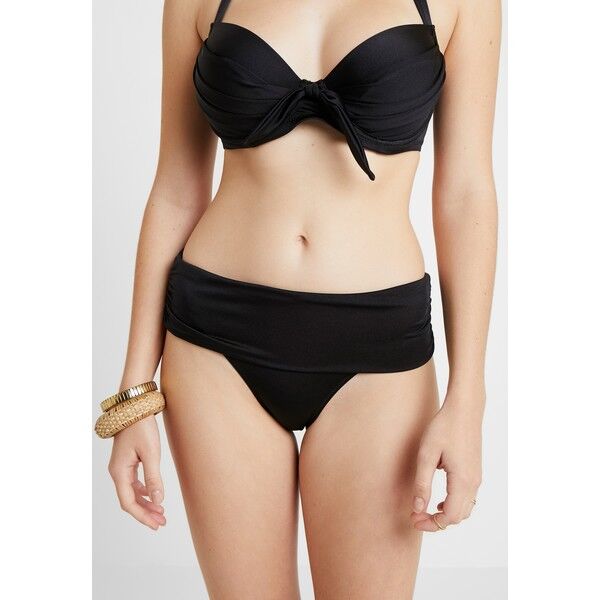 Pour Moi AZURE FOLDOVER RUCHED BRIEF Dół od bikini black POJ81I00I