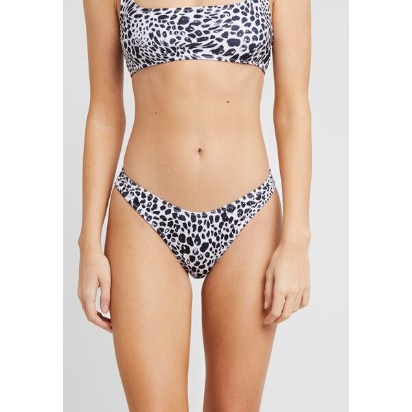 Topshop ANIMAL SPOT HIGH LEG PANT Dół od bikini monochrome TP781I01O