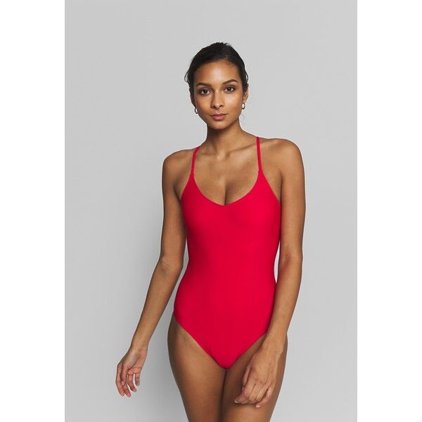 aerie ONE PIECE STRAPPY BACK BASIC SOLID Kostium kąpielowy chilly red AEF81G001