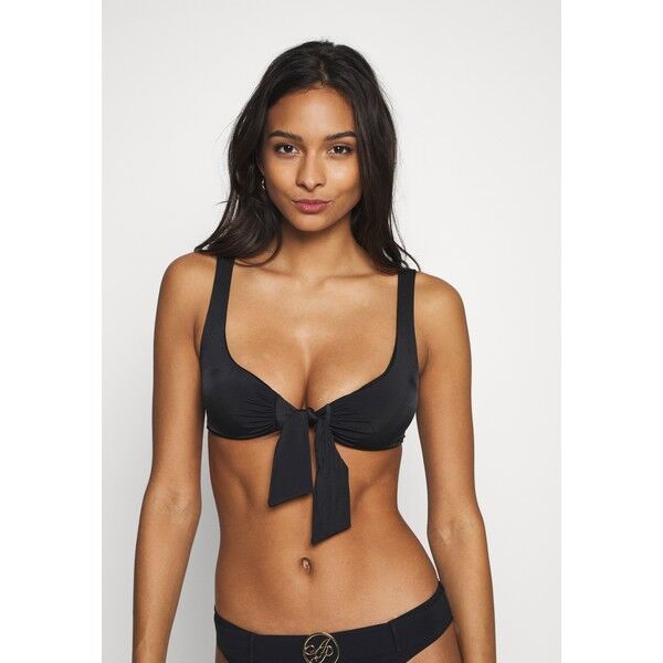 Guess REMOVABLE PADDED HALTER Góra od bikini jet black GU181J022