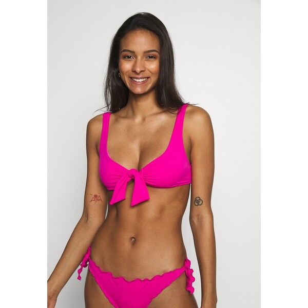 Guess REMOVABLE PADDED HALTER Góra od bikini magenta fluo GU181J022